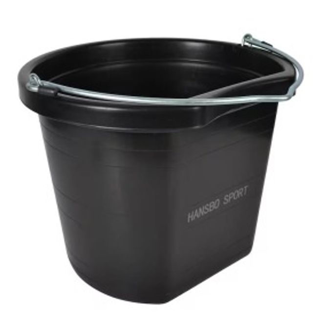 Huvudbild HS Hink med flat sida Svart 12L