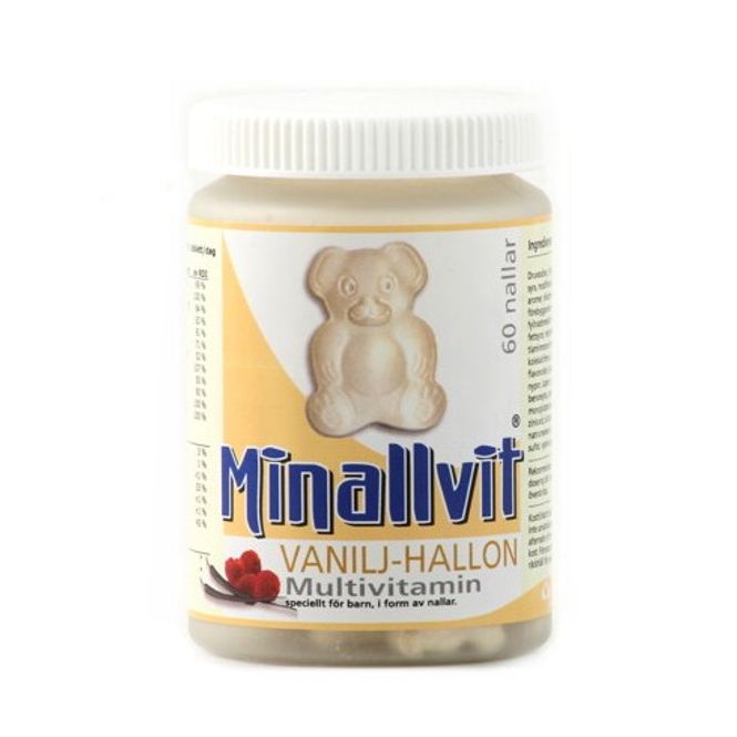 Huvudbild Multivitamin Vanilj/hallon 60 tabletter