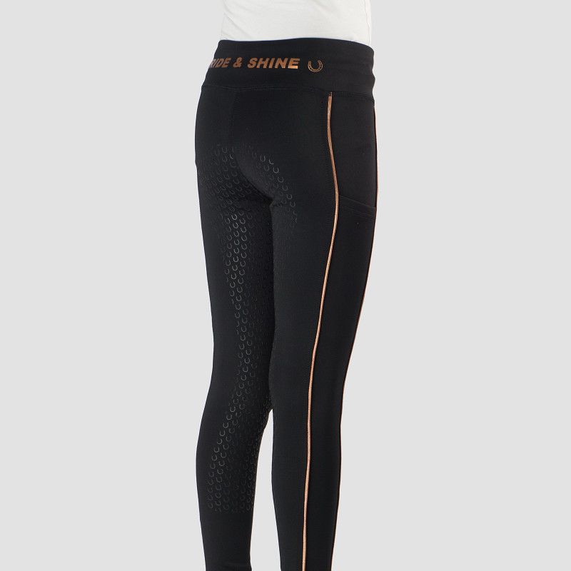 Ridtights Yuki Junior Svart/Rosé