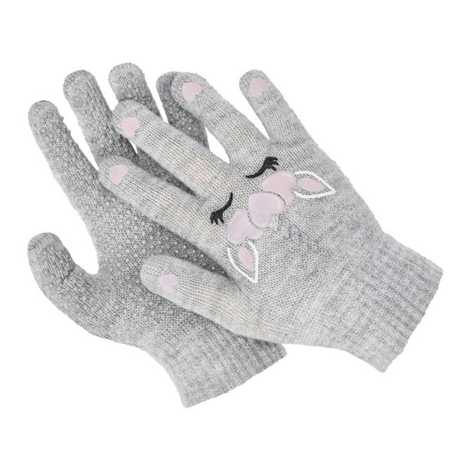 Huvudbild Magic Gloves Barn, Unicorn, Ljus grå