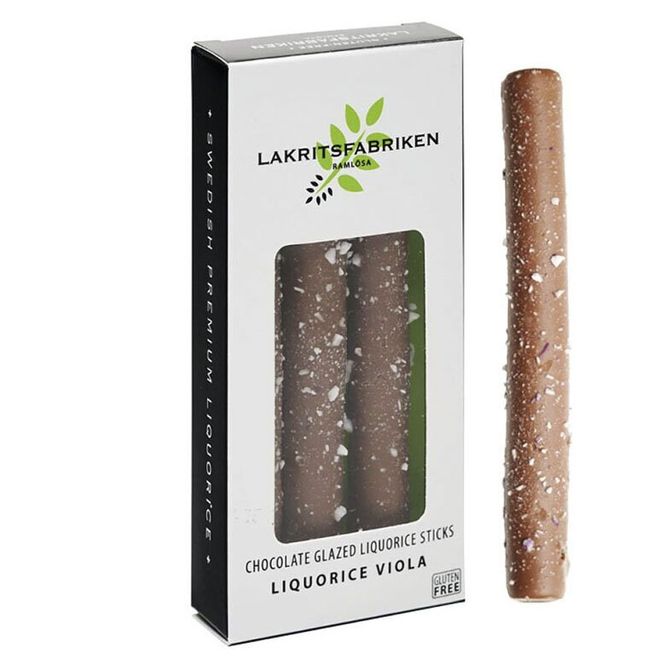 Huvudbild Liquorice Sticks Dark Chocolate & Viol 45g