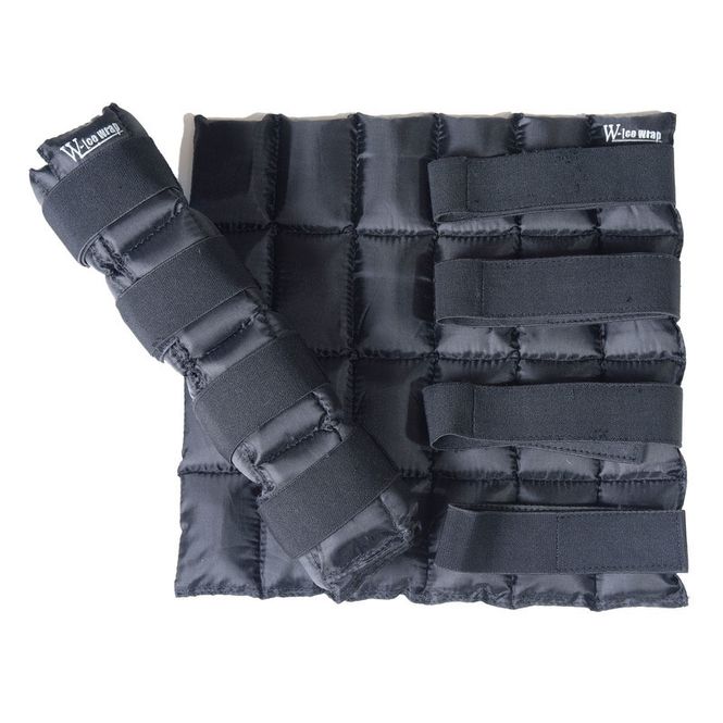 Huvudbild W-Ice Wrap Kylvaddar 40x40cm, Svart 2st
