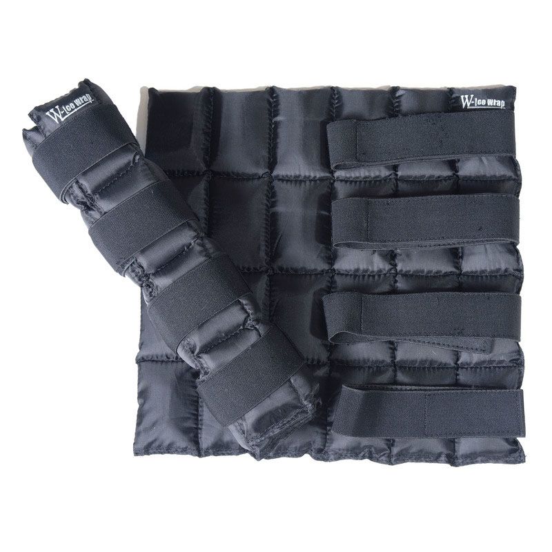 W-Ice Wrap Kylvaddar 40x40cm, Svart 2st