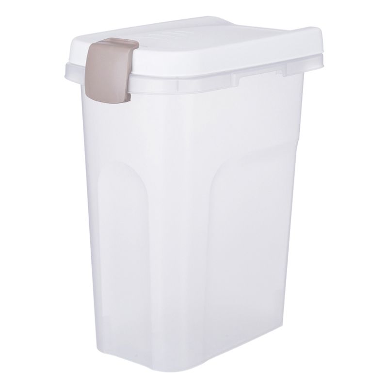 Fodertunna 15 L transparant/vit